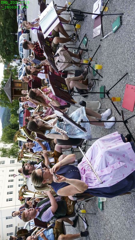 Der Musikverein beim Dämmerschoppen bei Alina's Stüberl